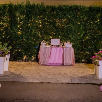 Στολισμός δεξίωσης βάπτισης