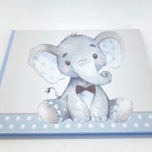 Βιβλίο ευχών για Αγόρι BEA40 Ελεφαντάκι σε σιελ βιβλίο ευχών 21,00