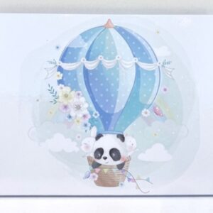Βιβλίο ευχών για Αγόρι BEA93 Αερόστατο σε σιέλ βιβίο ευχών 21,00