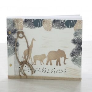 Βιβλίο ευχών για Αγόρι με χρυσά ζώα 30Χ21 21,00 bellisino