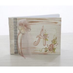 Βιβλίο ευχών για Κορίτσι με μονόγραμμα ζωγραφιστό BE-2275 30X21cm 35,00