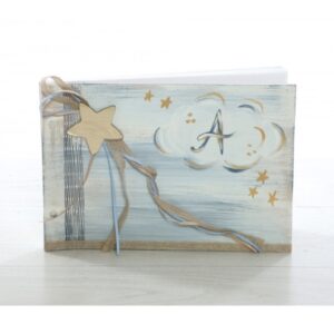 Βιβλίο ευχών για Κορίτσι με μονόγραμμα και αστέρι plexiglass BE-2267 30X21cm 353.00