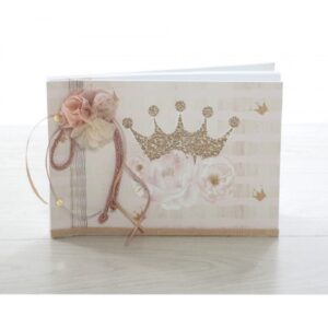 Βιβλίο ευχών για Κορίτσι με χρυσή κορώνα BE-2278 30X21cm 35,00