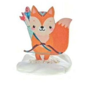 Μπομπονιέρα για Αγόρι Αλέπόυ κωδ.Κ195-5085 7cm 2,20 Ξύλινο στοιχείο