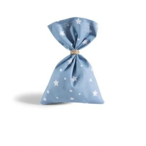Μπομπονιέρα για Αγόρι Πουγκί με αστέρια γαλάζιο 12Χ17cm κωδ.375992 1,10
