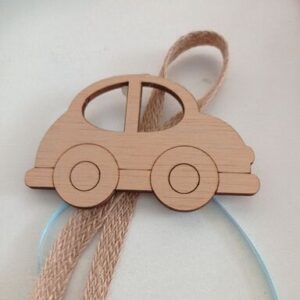 Μπομπονιέρα για Αγόρι αυτοκινητάκι Κρεμαστές ξύλινο στοιχείο.7εκ 1,20