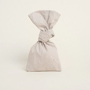 Μπομπονιέρα για Αγόρι μαρκόστενο large 12X38cm Αγκυρα ριγέ μπεζ κωδ.387211 2,5