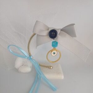 Μπομπονιέρα για Αγόρι ματάκι Ύψος 8εκ 2,4